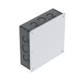 UV 200 K  Connection square box, Flush-mounted, 200x200x65, black Polystyrene