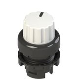 White two-position knob selector E2 1SE42ECA21AB