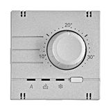 Analog thermostat - top part, heating/cooling, silver