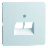Central plate for UAE junction boxes, white D 80.610 UAE/2-N W