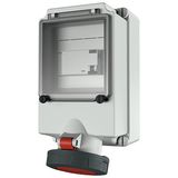 Mennekes Wall mounted recept., 63A4p6h400V, IP67 7169