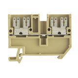 Feed-through terminal block, Flat-blade connection, 2.5 mm², 500 V, 20