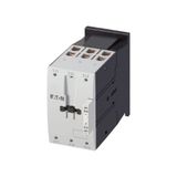 Contactor, 3 pole, 380 V 400 V 75 kW, RDC 24: 24 - 27 V DC, DC operation, Spring-loaded terminals