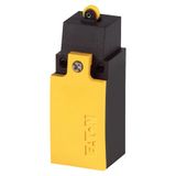 Position switch, Roller plunger, Complete device, 1 N/O, 1 NC (late-break), Cage Clamp, Yellow, Insulated material, -25 - +70 °C