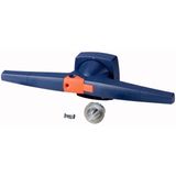 Toggle for switchover mechanics, 14mm, blue, padlock