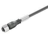 Sensor-actuator Cable (assembled), One end without connector, M12, Num