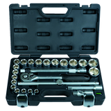 Socket wrench set 1/2" 25-piece