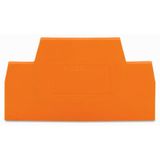 End and intermediate plate 2.5 mm thick orange