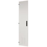 Section wide door, ventilated, left, HxW=2000x425mm, IP42, grey