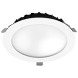 Downlight Vol ø205 mm 16.8W LED warm-white 3000K CRI 80 81.2º ON-OFF White IP54 1934lm