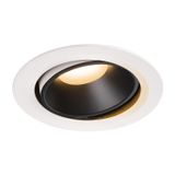 NUMINOS® MOVE DL XL, Indoor LED recessed ceiling light white/black 2700K 40° rotating and pivoting