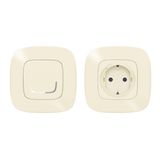 READY-TO-CONNECT OUTLET PACK - 1 SCHUKO  OUTLET+1 REMOTE SWITCH VALENA ALLURE IV