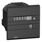 hour counter - mechanical 7 digit display - 12..36 VDC