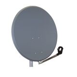 SAT Antenna  80/75cm,Steel,39dB,foldable feed-arm,anthracite