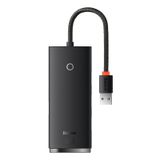 Hub USB-A 4xUSB 3.0 Ports 25cm, Black