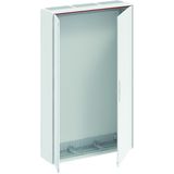 B38 ComfortLine B Wall-mounting cabinet, Surface mounted/recessed mounted/partially recessed mounted, 288 SU, Grounded (Class I), IP44, Field Width: 3, Rows: 8, 1250 mm x 800 mm x 215 mm
