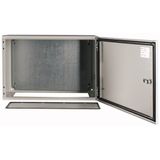 Wall enclosure with mounting plate, HxWxD=400x600x300mm