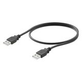 USB cable, USB A, PVC, black