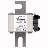 Fuse-link, high speed, 500 A, AC 690 V, DIN 2, 61 x 77 x 108 mm, aR, DIN, IEC, single indicator