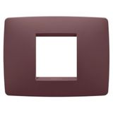 ONE PLATE - IN PAINTED TECHNOPOLYMER - 2 MODULES - TUSCAN RED - CHORUSMART