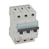 MCB TX³ 6000 - 3P - 400 V~ - 10 A - C curve - prong-type supply busbars