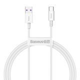 Cable USB A plug - USB C plug 66W 1.0m white Superior series BASEUS