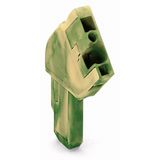 1-conductor female connector, angled CAGE CLAMP® 4 mm² green-yellow