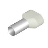 Wire end ferrule, Twin wire-end ferrule, 16 mm², Stripping length: 20 