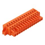 1-conductor female connector CAGE CLAMP® 2.5 mm² orange