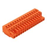 1-conductor female connector CAGE CLAMP® 2.5 mm² orange