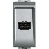 8-way socket for switchboard table top installation - LIGHT finish
