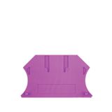 End plate (terminals), 56 mm x 1.5 mm, violet