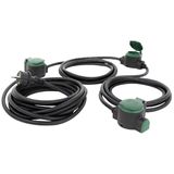 Garden Extension Cable - 10m - 3 Contact Points each 2.5m