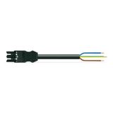 pre-assembled connecting cable;Eca;Socket/open-ended;black