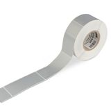 Type labels 50 x 25 mm silver-colored