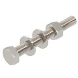 SKS 12x100 A2 Hexagonal screw with nut and washers M12x100