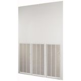 Rearwall, ventilated, HxW=2000x1350mm, IP42, grey