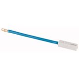 Plug with cable 6mm², L=120mm, blue