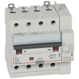 Monoblock differential circuit breaker DX³6000 10kA high inlet screw automatic high outlet 4P 400V~ - 32A - typeAC 30mA