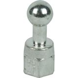 Fixed ball point D 20mm straight with M12 female thread