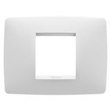ONE PLATE - IN PAINTED TECHNOPOLYMER - 2 MODULE - SATIN WHITE - CHORUSMART