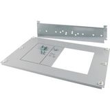 NH switch-disconnectors mounting unit, 630A, W=800mm, XNH3 3/4p, mounting on mounting plate