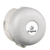 Bell - for industrial and alarm use - IP 40 - IK 08 - 230 V~ - Ø100 mm gong