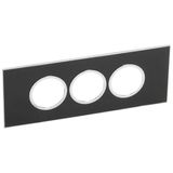 Arteor Surround Plate 6 Module Round Mirror Black