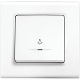 Linnera S White (Quick Connection) Illuminated Light Switch