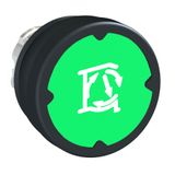 PUSHBUTTON HE, GREEN, WITH MARKING