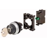 Key-operated actuator, RMQ-Titan, momentary, 2 positions, 1 NO