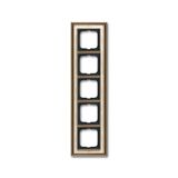 1725-846-500 Cover Frame Busch-dynasty® antique brass decor ivory white