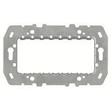 N2374.9 Mounting plate for 4 module box 1 gang Stainless steel - Zenit