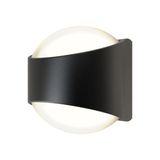 Misano Curve IP65 Bi-Directional Wall Light Cool White Black